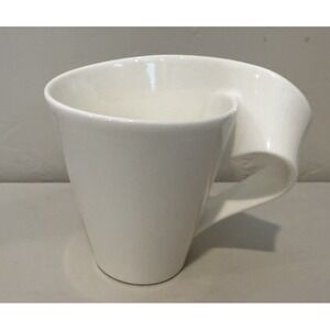 Villeroy & Boch White  Wave Coffee Tea Mug Cup Germany 1748 12oz